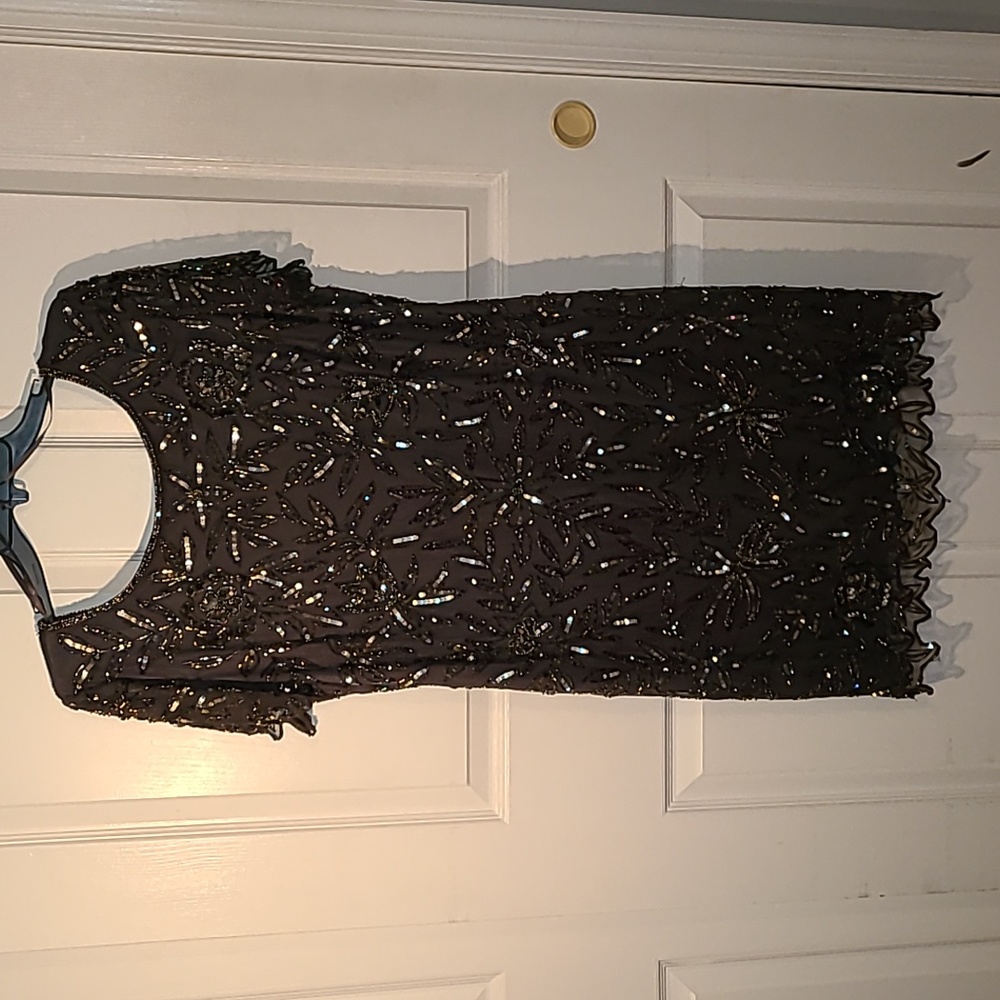 Pisarro Nights beaded cocktail dress